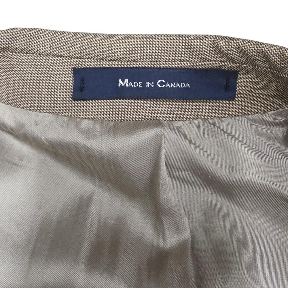 Ralph Lauren Dillard's Exclusive Wool Blazer Plaid Tan‎ Brown Mens Size 44R - Picture 13 of 13